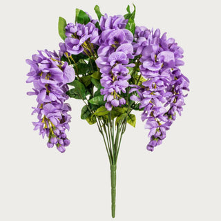 19" Lavender Wisteria Bush, faux floral, home decor, Third & Main, Florals, Stem, Flowers