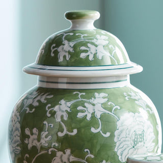 A classic chinoiserie jar in shades of green & white. Ginger Jar, Modern Traditional Decor
Third & Main, Home Decor Spring Decor, Everyday Decor, Ceramic, 