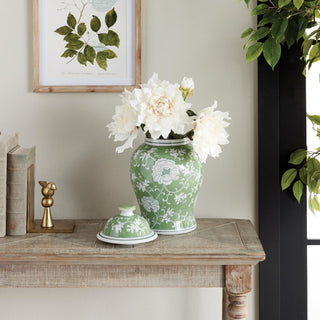 A classic chinoiserie jar in shades of green & white. Ginger Jar, Modern Traditional Decor
Third & Main, Home Decor Spring Decor, Everyday Decor, Ceramic, 