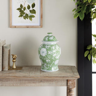 A classic chinoiserie jar in shades of green & white. Ginger Jar, Modern Traditional Decor
Third & Main, Home Decor Spring Decor, Everyday Decor, Ceramic, 