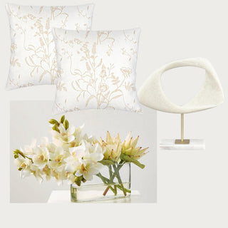 Luxe_V1-_Spring_Serenity Curated Home Decor Box Third & Main, Home Decor Box, Luxury Home Decor, Luxury Decor, SpringHome Decor, Real Touch Floral Arrangement 