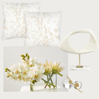 Luxe_V1-_Spring_Serenity Curated Home Decor Box Third & Main, Home Decor Box, Luxury Home Decor, Luxury Decor, SpringHome Decor, Real Touch Floral Arrangement 