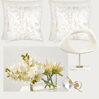 Luxe_V1-_Spring_Serenity Curated Home Decor Box Third & Main, Home Decor Box, Luxury Home Decor, Luxury Decor, SpringHome Decor, Real Touch Floral Arrangement 