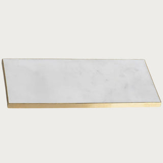 Marble Tray, This tray features brushed polished marble finish with a painted gold edge for a charmingly modern look. Third & Main, Home Decor, Luxury Bath Accessories, Luxury Bathroom, Versatile Decor, Luxury Decor, Luxury Homes, Contemporary Decor, Everyday Decor, Spring Decor, Summer Decor, Seasonal Decor
