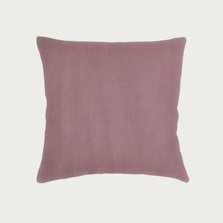 Mauve 20x20 and 22x22 Linen Throw Pillow Made in the USA with down alternative insert included typed on a light colored background by Third & Main