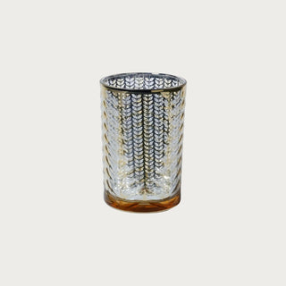 metallic gold hurricane candle holder, etched glass candle holder, gold candle hurricanes, winter home decor, modern farmhouse candlelight accents, three sizes available, Third & main Home Decor, Holiday Decor, Candle Holders, Modern Farmhouse Decor, Contemporary Decor, Luxury Decor, Luxury Living