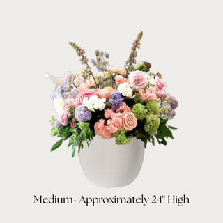 Medium Size Malibu Muse True Bloom real Touch Floral Arrangement in 3 size options by Third & Main
