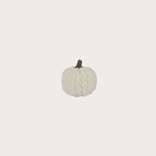 Mini braided chenille pumpkin 2.75" perfect for fall home decor