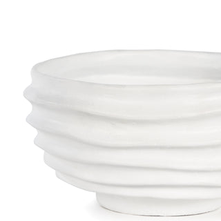 Regina Andrew 13" Nabu Metal Bowl, Home Decor, hird & Main, Accent Bowl, Serveware, White Bowl, Texture