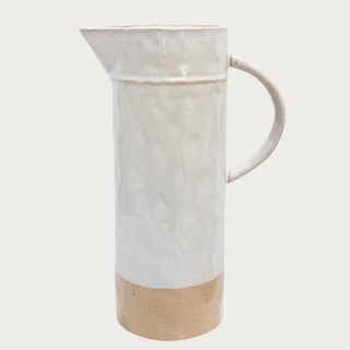 New Without Tags Ceramic Pitcher/Vase Beige, Third & Main/ReVive Decor,Decor, Home Decor, Pitcher, Vase, Up Cycle, Consignment