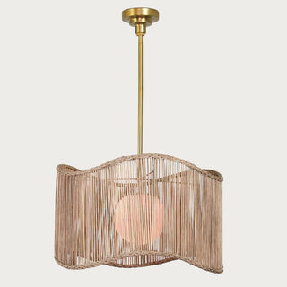 Nimes Rattan Drum Pendant, Lighting, Home Decor, Third & Main, Natural, Lights. Gold, Tan, Accent, Lights,