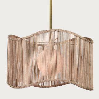 Nimes Rattan Drum Pendant, Lighting, Home Decor, Third & Main, Natural, Lights. Gold, Tan, Accent, Lights