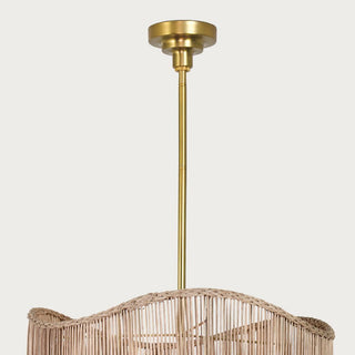 Nimes Rattan Drum Pendant, Lighting, Home Decor, Third & Main, Natural, Lights. Gold, Tan, Accent, Lights