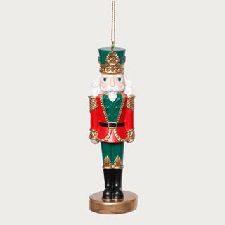 5 Inch Resin Red & Green Soldier Ornament - 3 Styles Available