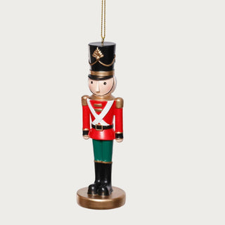 5 Inch Resin Red & Green Soldier Ornament - 3 Styles Available