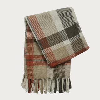 October Spice Plaid Throw Blanket, Third & Main. Fall Color Plaid Throw Blanket, Throw Blanket, Home Decor 