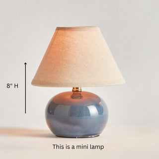 Oscar_Ceramic_Mini_Lamp_with_Crackle_Glaze-_off-white with natural colored linen shade