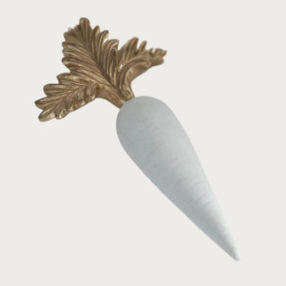 Pastel Flocked Carrots with Gold Tops - Sold Individually (Choose Your Color)-Easter Decor-Third & Main-Blue/Green-Third &amp; Main