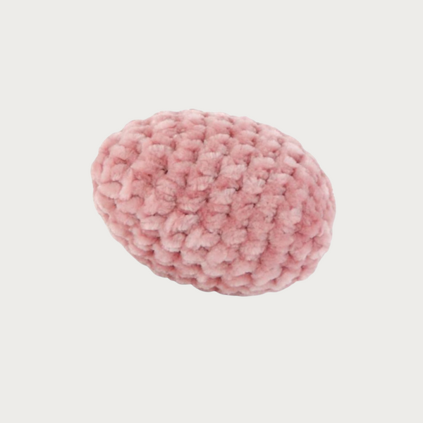 2.5 Inch Pink Crochet Easter Egg
