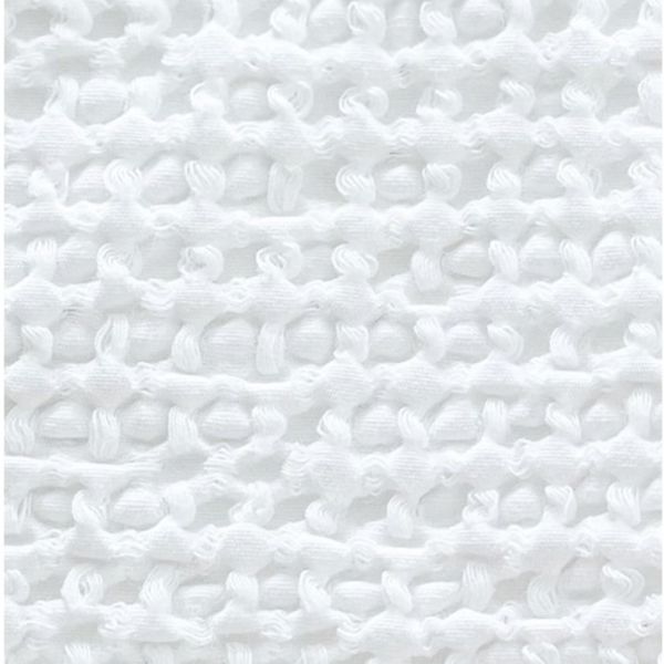 White Cotton Waffle Weave Body Pillow - Down Alternative