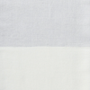 Light Grey Color Block Linen Blanket with Tassels