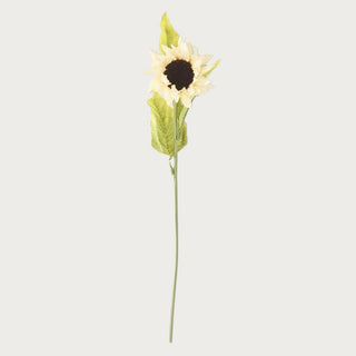 Real touch cream sunflower stem for floral arrangements