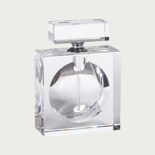 Rectangular Perfume Bottle, The heavy glass bottle comes in a square shape with a rectangular lid. Third & Main, Home Decor, Bathroom Accessories, Bathroom Decor, Luxury Living, Luxury Decor, Contemporary Decor, Clean Decor, Crystal Glass