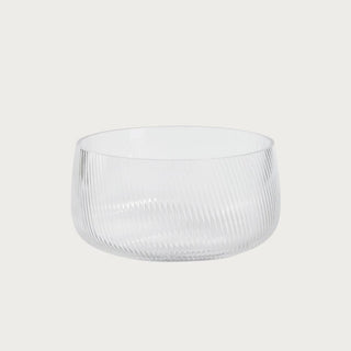 Rippled Glass Bowl, 2 Sizes, A Clear Glass Ribbed Bowl Great For Serving, Two Sizes Available, Third & Main, Home Decor, Ribbed, Spring Decor, Summer Decor, Everyday Decor, Holiday Decor, Modern Farmhouse Style Decor, Modern Traditional Style Decor, Contemporary Style Decor, Luxury Decor, Luxury Living, Luxury Homes 