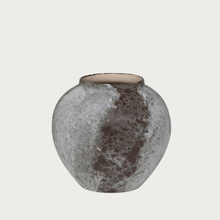 Short Tuscan Ceramic Vase, Rustic handmade ceramic vase in small size for seasonal florals, Home Decor, Third and Main, Fall Decor, Modern Farmhouse Decor
