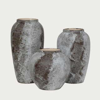 Short Tuscan Ceramic Vase, Rustic handmade ceramic vase in small size for seasonal florals, Home Decor, Third and Main, Fall Decor, Modern Farmhouse Decor