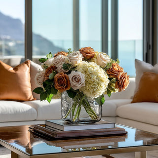 Styled in an arrangement 29.5_True_Bloom_Real_TouchRust_Colored_Rose_Stem