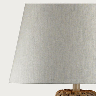 Sycamore Hill Table Lamp - 26"H, Linen, Rattan, Home Decor, Third & Main, Lights, Lamps, Lighting