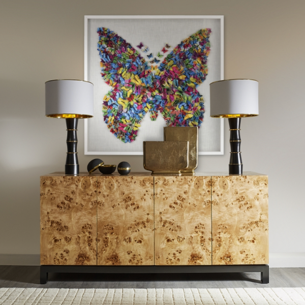 Dimensional Butterfly Wall Art, Size: 47" H, 47" W  Weight: 39.46 lb  Primary Material: Paper, Home Decor, Elk Home