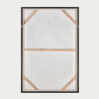 The 48.25" Tall  Ochre Framed Abstract Wall Art is a color-blocked abstract painting that displays shades of ochre, rust and clay. The midcentury-inspired color palette is finished with a thin black frame. Third & Main, Art, Abstract Art, Luxury Home Decor, Art Print, Art