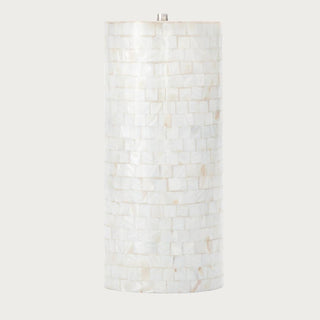 The Veronica Mother of Pearl Lamp, Home Decor, Third & Main, Lighitng, Lamps, Lights, White lamp shade, Cream, Shiny, Stone, Accent Lighting