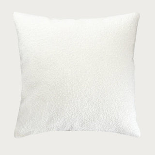 White Boucle 24"x24" Indoor Outdoor Pillow, Textile, Home Decor, Third & Main, Soft, Square Pillow