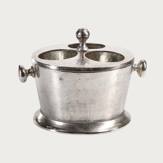 Raw Aluminum Silver Wine Cooler, Holds Three Bottles, Third & Main, Home Decor, Spring Decor, Summer Decor, Everyday Decor, Holiday Decor, Entertainment, Entertaining Essentials