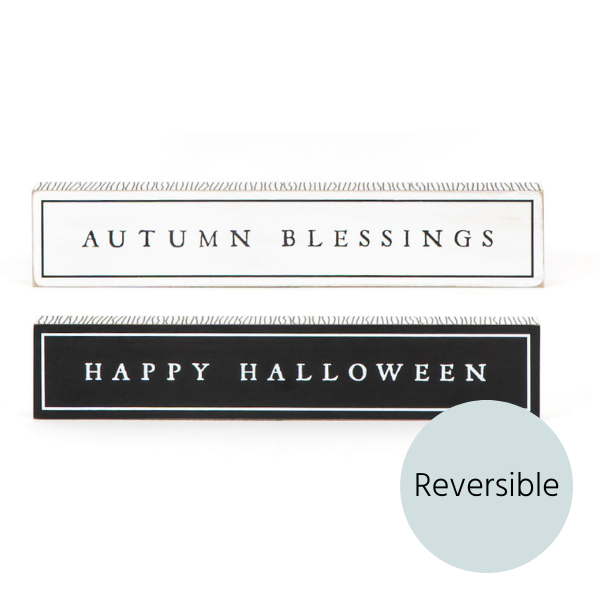 Reversible Autumn Blessings Sign