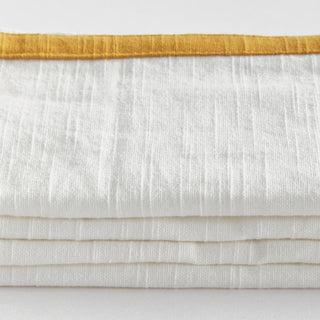 The Conner dinner napkins, set of 4, folded and stacked view