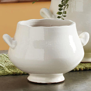 The Wellon footed cachepot, small size, top-down view