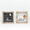 Fall /Halloween Wood Reversible Sign