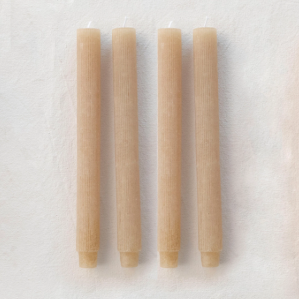 10" Pleated Tapers, Set of 4