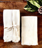 Set of 4 Soft Linen Napkins - Cream