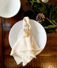 Set of 4 Soft Linen Napkins - Cream