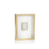 Assisi Tall Golden Frame White Crystal Artwork
