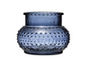 Blue Glass Hobnail Candle Holder/Vase