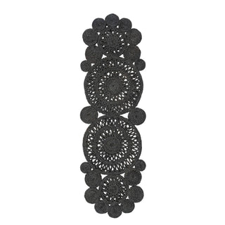 Black Natural Jute Runner